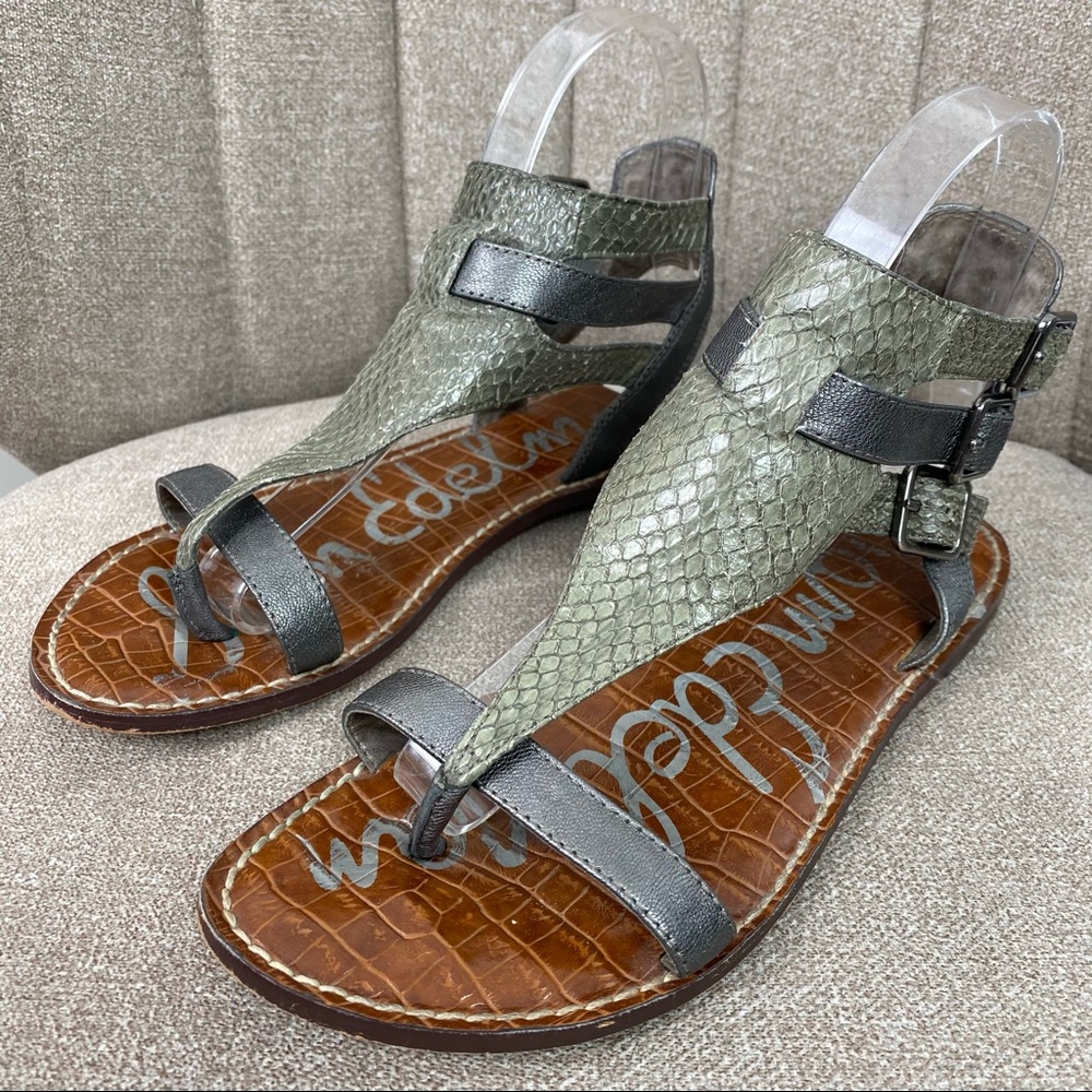 Sam Edelman Grenna Snake Print Gladiator Sandals